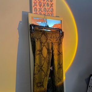 Snake print lulu lemon leggings